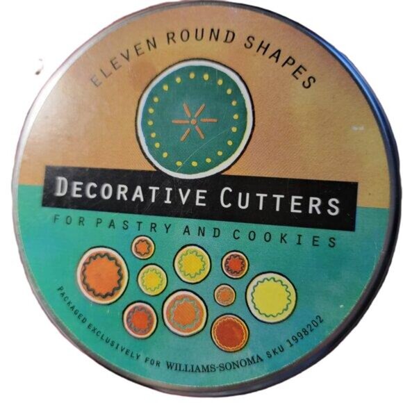 Vintage Williams-Sonoma Pastry and Cookie Cutters Set of 11 Round Shapes - Picture 1 of 9